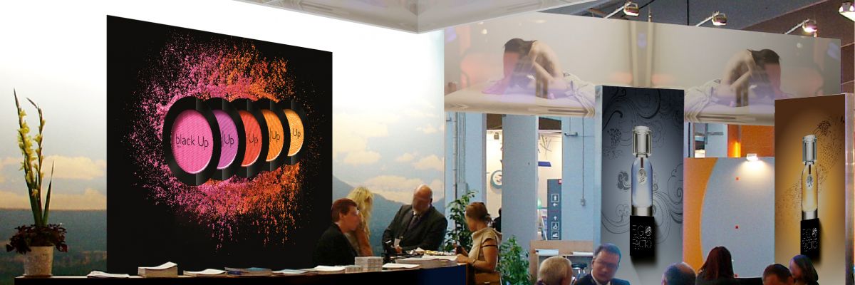 supports d’affichage salons professionnels